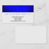 Simple Carte de visite bleu clair (Devant / Derrière)