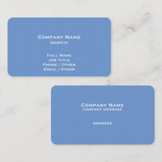 Simple Carte de visite bleu Cornflower