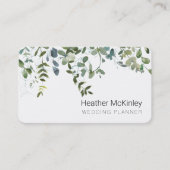 Simple Carte de visite Eucalyptus verdoyant (Devant)