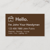 Simple Carte de visite Handyman (Devant)