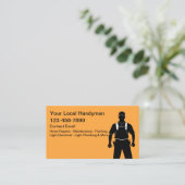 Simple Carte de visite Handyman Bold local (Debout devant)