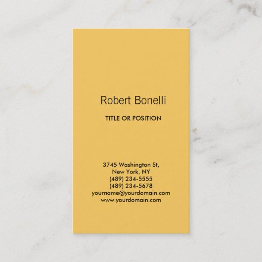 Simple Carte de visite moderne simple (Devant)