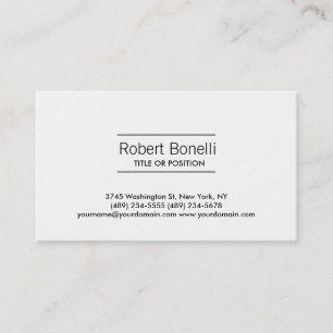Simple Carte de visite moderne simple