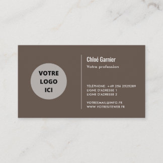 Simple Carte de visite Visitekaartje