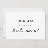 Simple Carte témoin de mariage (Devant)