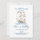 Simple céleste 1er anniversaire Invitation (Devant)