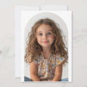 Simple céleste 1er anniversaire Invitation (Dos)