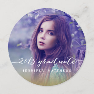 Simple Chalkboard 2015 Graduation Party Invitation