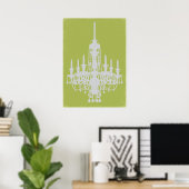 Simple Chandelier Poster (Thuiskantoor)