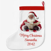 Simple Chaussette de Noël de Père Noël de Style Mo (Dos)