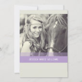 Simple Chevron-Afstuderen | Paars Kaart (Voorkant)