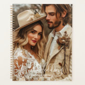 Simple Chic Elegant Calligraphy Photo Wedding (Devant)