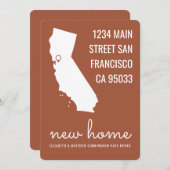 Simple Chic en Fun New Home Notice Kaart (Voorkant / Achterkant)