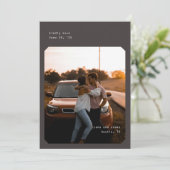 Simple Chic Enregistrer la carte Date (Debout devant)