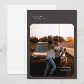 Simple Chic Enregistrer la carte Date (Devant / Derrière)