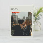 Simple Chic Enregistrer la carte Date (Debout devant)