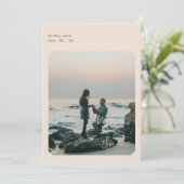 Simple Chic Enregistrer la carte Date (Debout devant)
