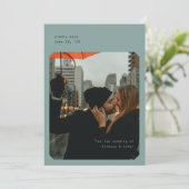 Simple Chic Enregistrer la carte Date (Debout devant)