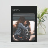 Simple Chic Enregistrer la carte Date (Debout devant)