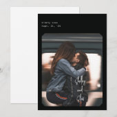 Simple Chic Enregistrer la carte Date (Devant / Derrière)