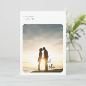 Simple Chic Enregistrer la carte Date (Debout devant)