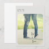 Simple Chic Enregistrer la carte Date (Devant / Derrière)