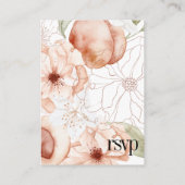 Simple Chic Mariage RSVP QR Code Carte de boîtier (Dos)