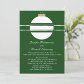Simple Chic Ornament Fête de mariage Invitation (Debout devant)