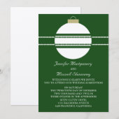 Simple Chic Ornament Fête de mariage Invitation (Devant / Derrière)