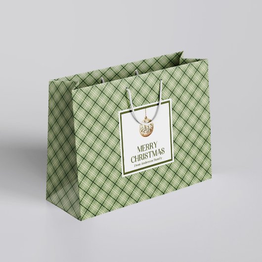Simple Chic Sac de Cadeau de Noël Pastel Minimalis