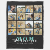 Simple Chic We houden van je mama Moederdag 16 Fot Fleece Deken (Voorkant)