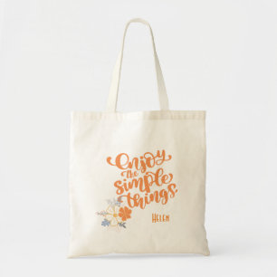 Simple Chose Orange Grey Sac fourre-tout