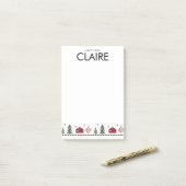Simple Christmas Design Custom Post-it® Note (Op bureau)