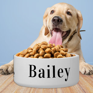 Simple Classic Dog Personalized Pet Food Water Voerbakje