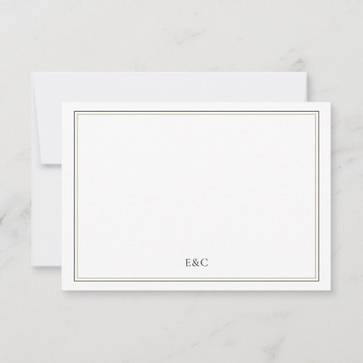 Simple Classic Enregistrer la carte d'annonce de d (Dos)