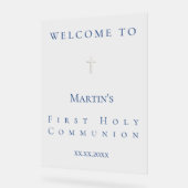 simple classic First Holy Communion welcome  (Angle)