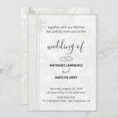 Simple Classic Wedding Invitation – Custom (Devant / Derrière)
