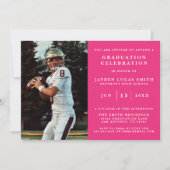 SIMPLE CLASSIQUE FORMAL PHOTO DIPLÔMÉE INVITATION (Devant)