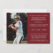 SIMPLE CLASSIQUE FORMAL PHOTO DIPLÔMÉE INVITATION (Devant)