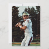 SIMPLE CLASSIQUE FORMAL PHOTO DIPLÔMÉE INVITATION (Dos)