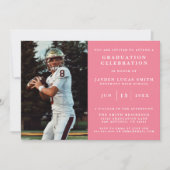 SIMPLE CLASSIQUE FORMAL PHOTO DIPLÔMÉE INVITATION (Devant)