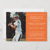 SIMPLE CLASSIQUE FORMAL PHOTO DIPLÔMÉE INVITATION (Devant)