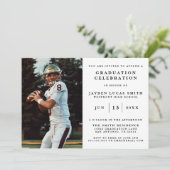 SIMPLE CLASSIQUE FORMAL PHOTO DIPLÔMÉE INVITATION (Debout devant)