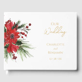 Simple classique Mariage de Noël Livre d'invité (Recto)