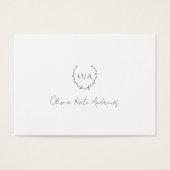 Simple classique Monogramme Wreath Élégant (Devant)