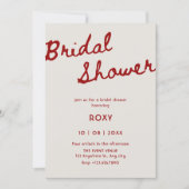 Simple classy bridal shower kaart (Voorkant)