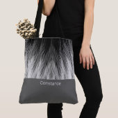 Simple Classy Feathers Monogrammed Canvas tas (Dichtbij)