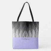 Simple Classy Feathers Monogrammed Canvas tas (Voorkant)