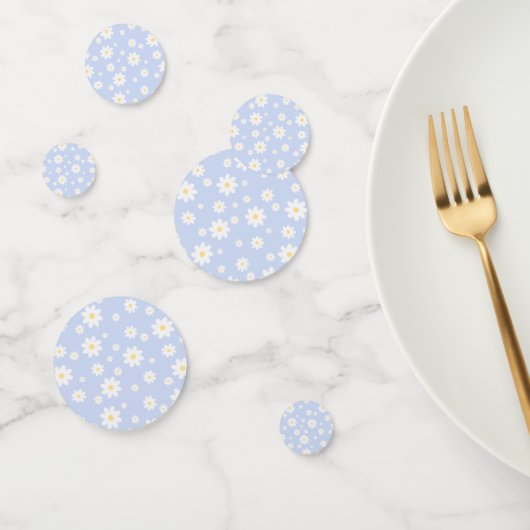 Simple Classy White Daisy Floral Confetti (Groep)