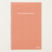 Simple Clean Apricot Texture hebdomadaire personne (Devant)